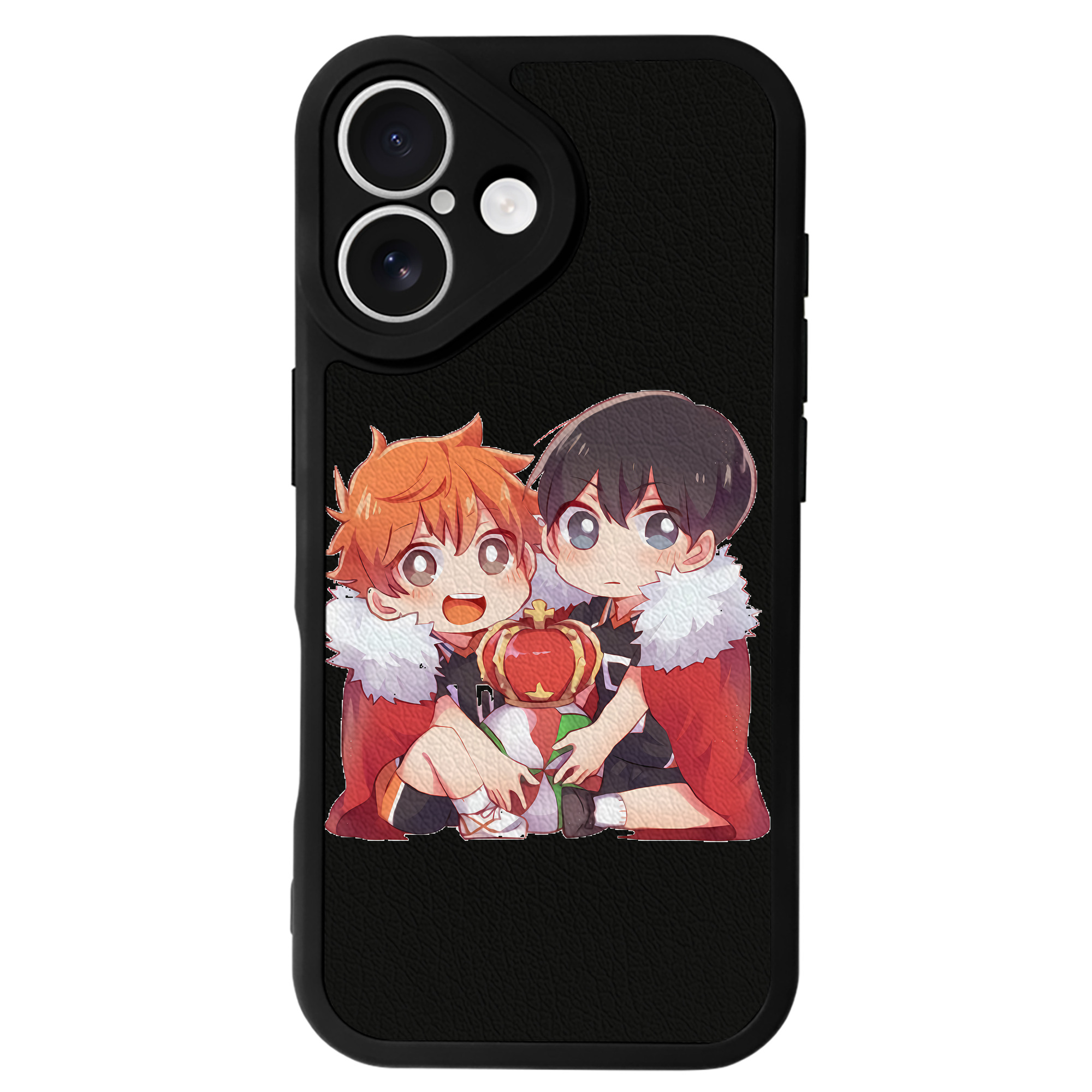 （画像用） ハイキュー!! Haikyu!! 【iPhone 16シリーズ対応】シリコンスマホケース（レザー調） 材質：シリコン